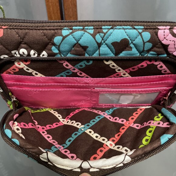 Vera Bradley Little Hipster Lola 2013 Retired Print Crossbody Shoulder Bag Purse - Picture 6 of 10